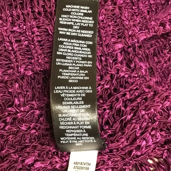 WHBM SHORT-SLEEVE OPEN-STITCH PULLOVER SWEATER - Picture 8 of 8